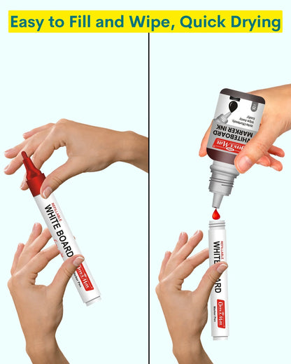 Whiteboard Marker Refill Ink – 15 ml, Bright Colours, Eco-friendly