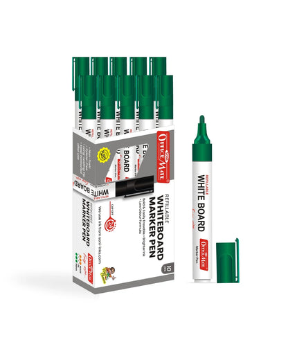 Whiteboard Marker (10 pcs), Vibrant Colours, Eco-friendly, Easy Wipe