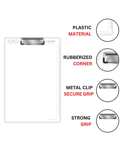 Topper’s Clear Exam Board (1pcs), Ultra Light, Sleek Design