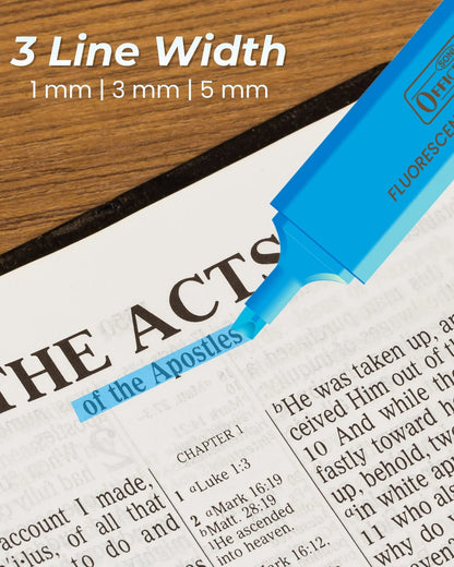 Fluorescent Highlighters (10pcs) – Vibrant Colors, Smooth Flow, 3x Longer Lasting