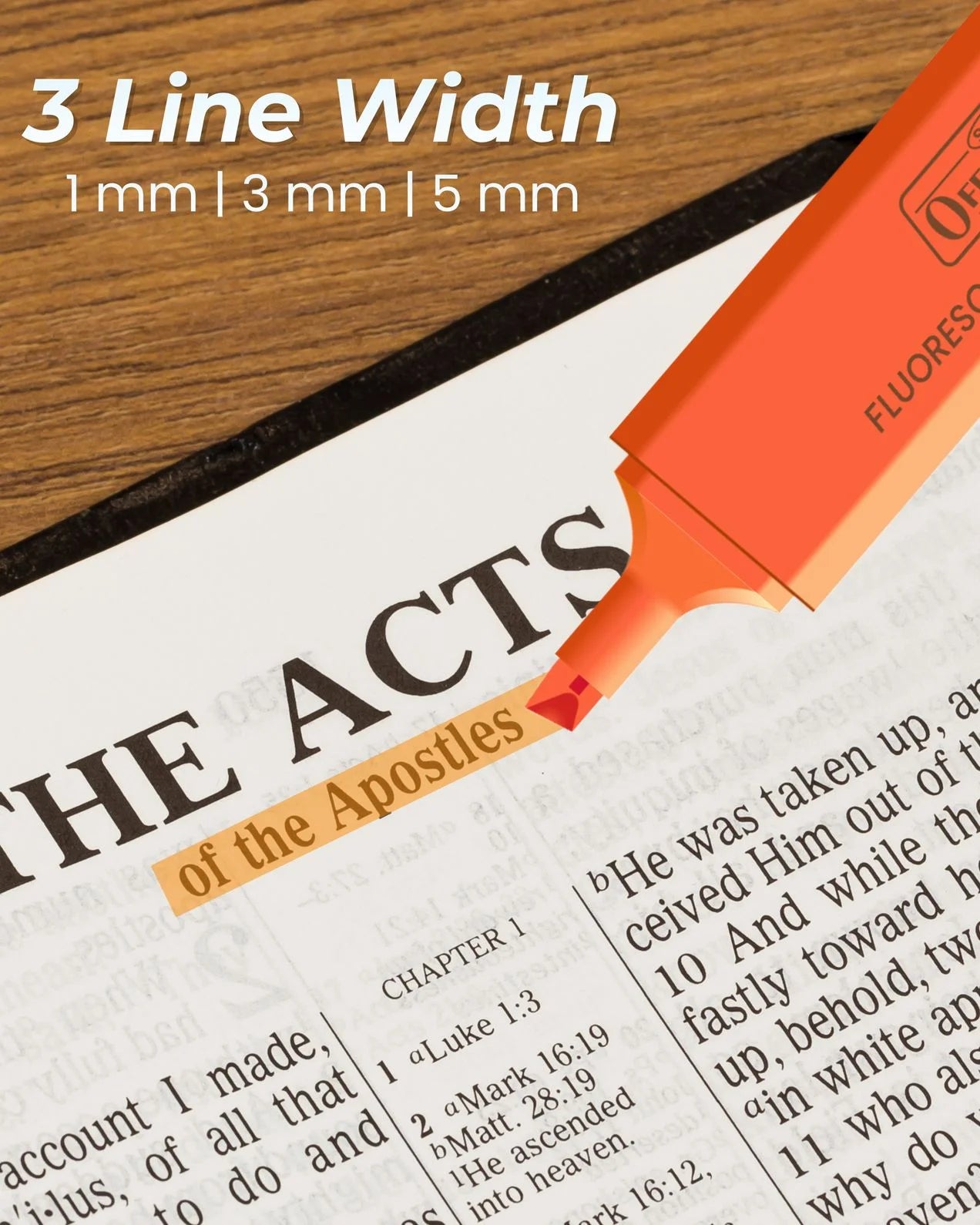 Fluorescent Highlighters (10pcs) – Vibrant Colors, Smooth Flow, 3x Longer Lasting