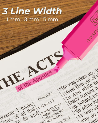 Fluorescent Highlighters (10pcs) – Vibrant Colors, Smooth Flow, 3x Longer Lasting