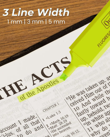 Fluorescent Highlighters (10pcs) – Vibrant Colors, Smooth Flow, 3x Longer Lasting