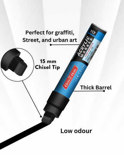 Jumbo Acrylic Marker (1pcs) Water-Based Marker, Wide Tip, Easy to Use