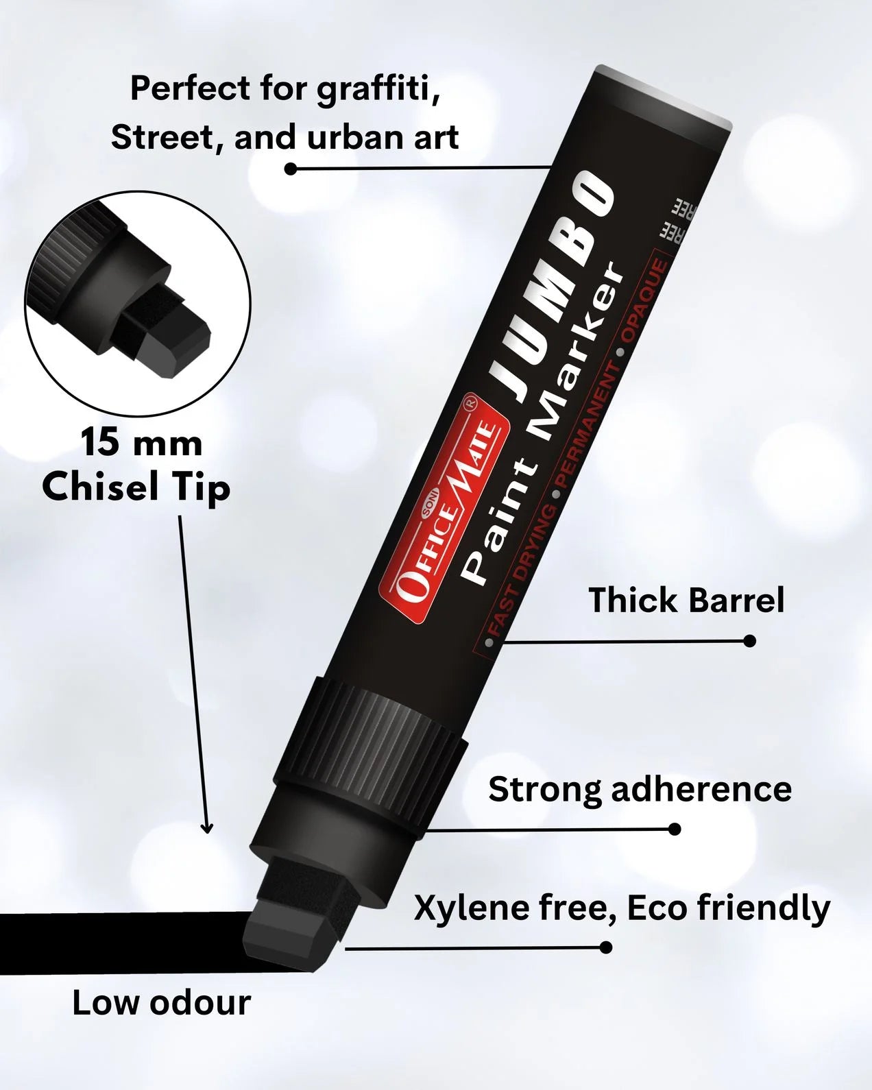 Jumbo Paint Marker (1pcs) – Wide Tip, Non-Toxic, Multi Surface Usage