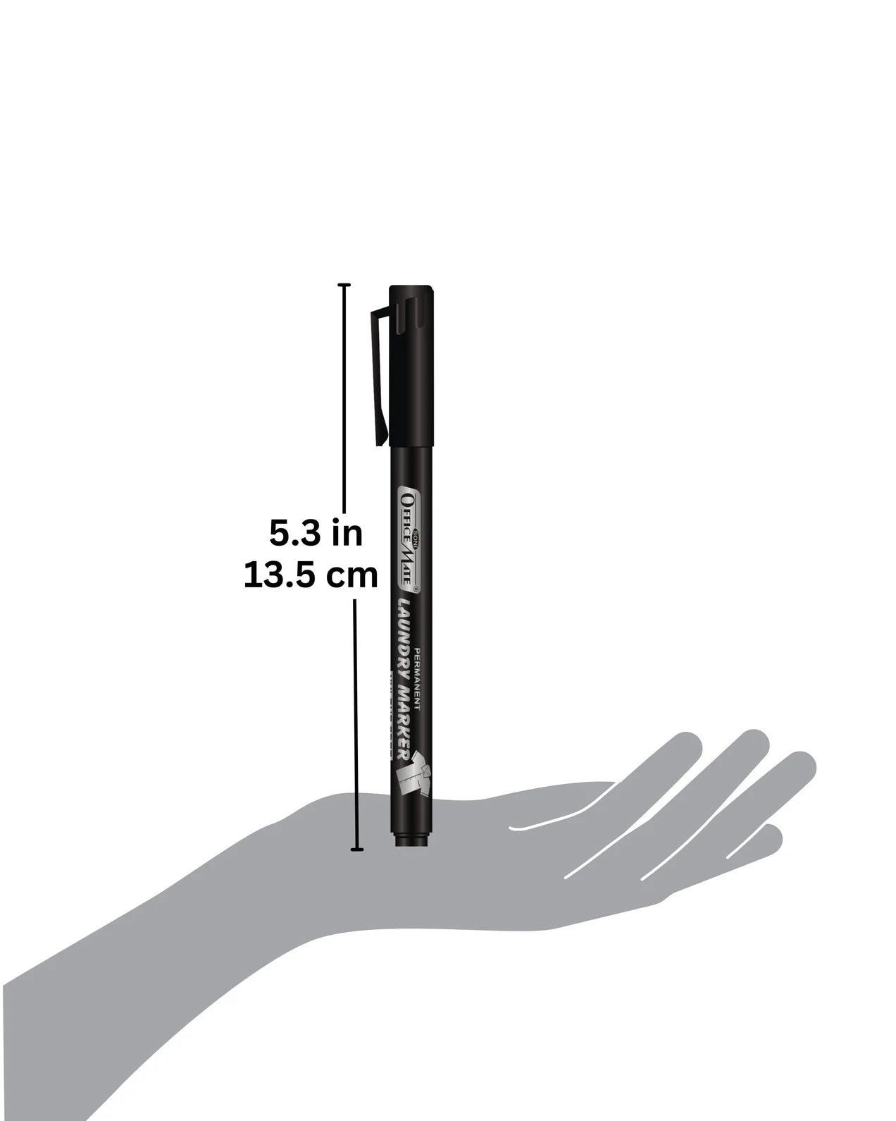 Fine Tip Laundry Markers Pen (Pack of 4) – Permanent Ink, Non-Toxic, Fade-Resistant