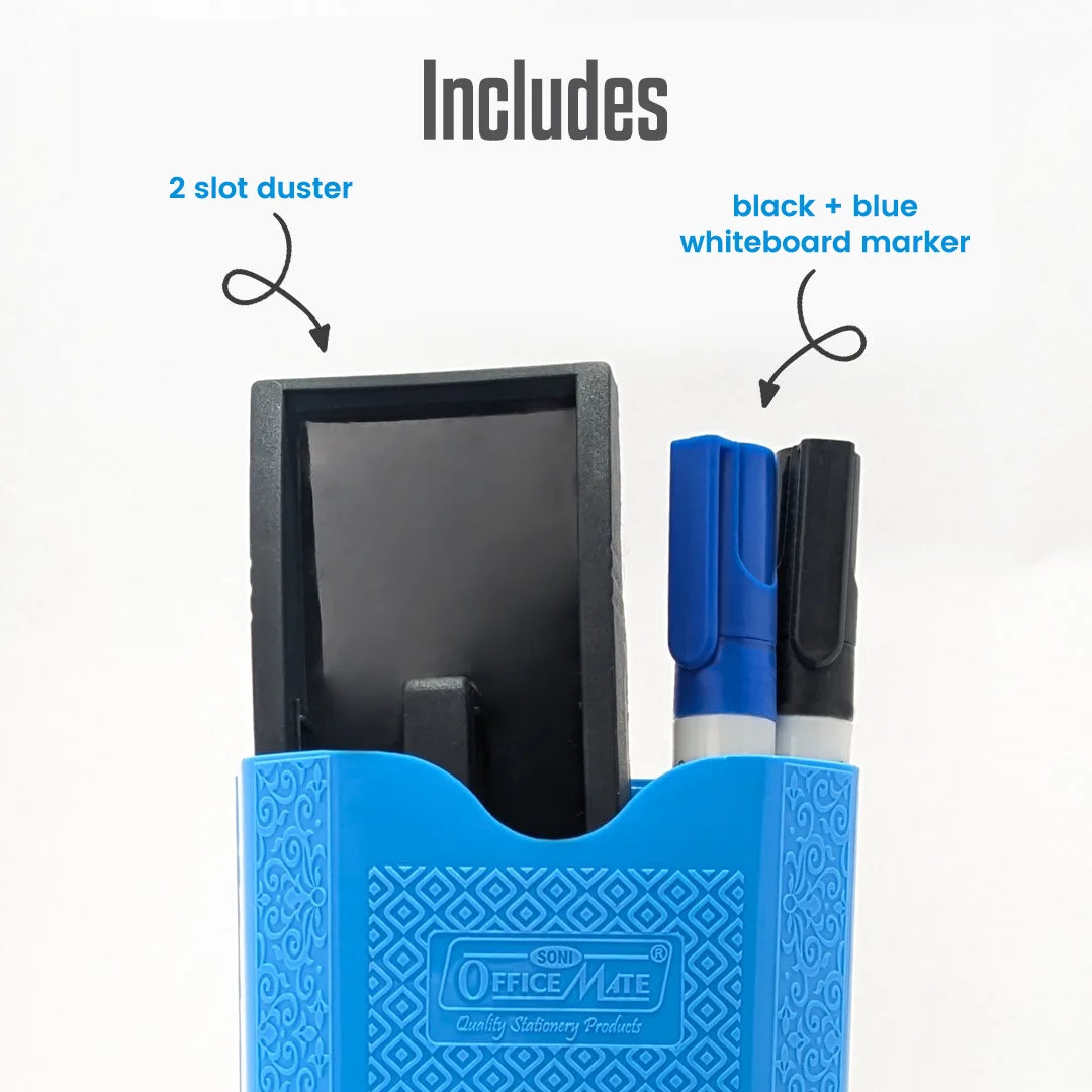 Magnetic Holder with Duster and Markers,  Ultimate Convenience, Multipurpose