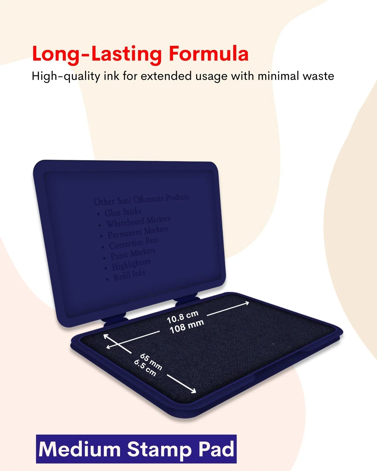 Stamp Pad - Violet, Long-Lasting Impressions, Quick-Drying Ink for Any Project