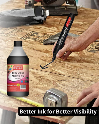 Permanent Marker Refill Ink - 500ml (1pcs) Quick-Drying, Vibrant Colors