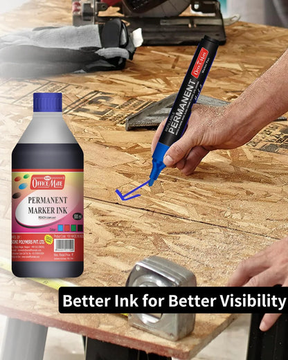 Permanent Marker Refill Ink - 500ml (1pcs) Quick-Drying, Vibrant Colors