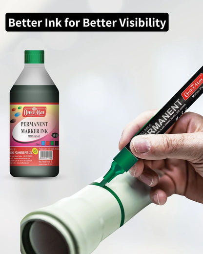 Permanent Marker Refill Ink - 500ml (1pcs) Quick-Drying, Vibrant Colors