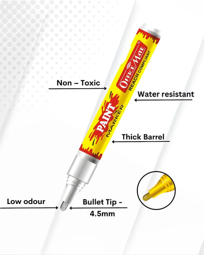 Paint Marker Regular Colors (10pcs) - Vibrant Colours, Non-Toxic, Multi surface usage