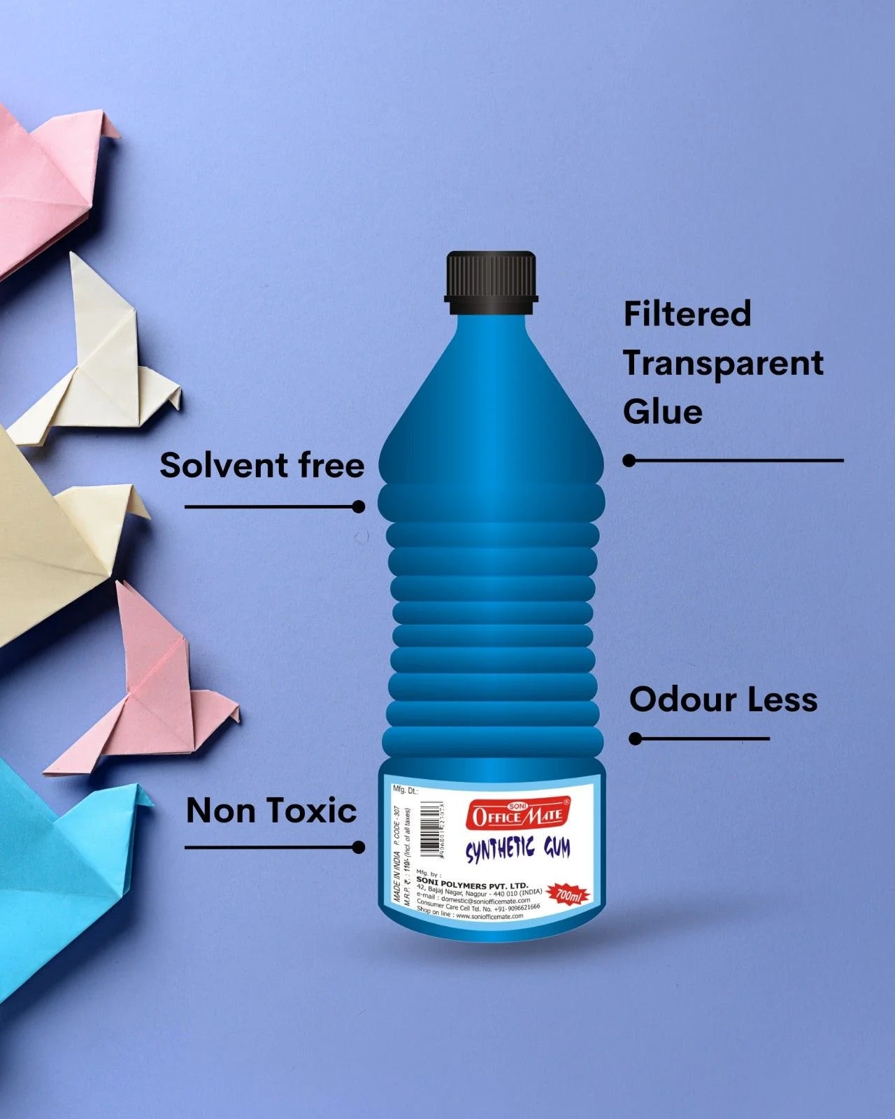 Synthetic Gum (700ml) – Pack of 1, Quick-Drying, Transparent & Multi-Purpose Adhesive