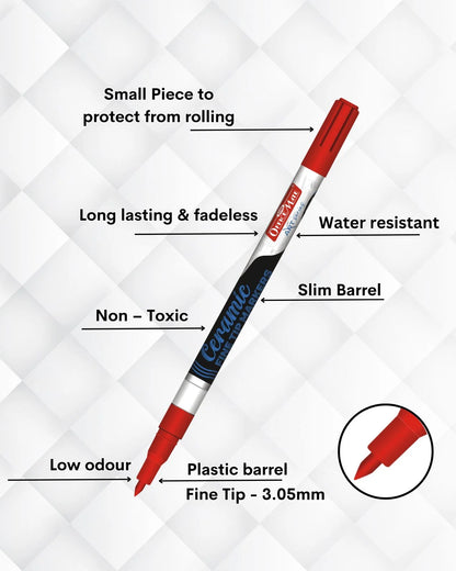 Fine Tip Ceramic Marker Set (10pcs) – Ideal for Ceramic Art, Smudge proof Ink  