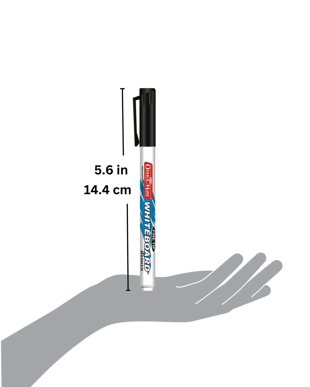 Fine Tip Whiteboard Marker (10 pcs), Extra Precision, Bright Colours, Easy Wipe