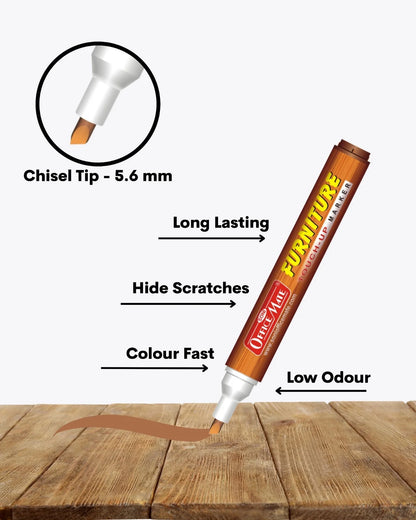 Furniture Markers (10pcs) – Precision Touch-Ups, Rich Wood Tone Colours
