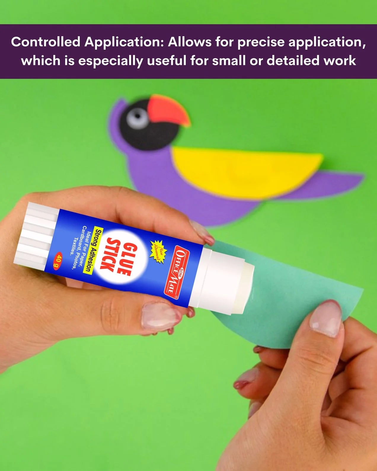 Glue Stick – 40gm,Superior Adhesion, Quick-Drying for School, Office, Crafts, and Home Projects