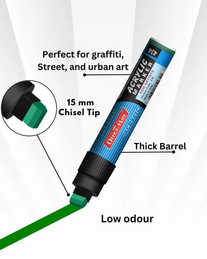 Jumbo Acrylic Marker (1pcs) Water-Based Marker, Wide Tip, Easy to Use
