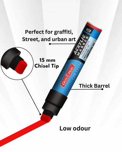 Jumbo Acrylic Marker (1pcs) Water-Based Marker, Wide Tip, Easy to Use