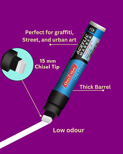 Jumbo Acrylic Marker (1pcs) Water-Based Marker, Wide Tip, Easy to Use