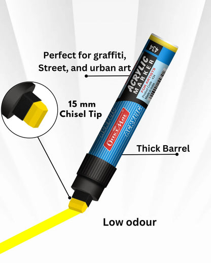 Jumbo Acrylic Marker (1pcs) Water-Based Marker, Wide Tip, Easy to Use