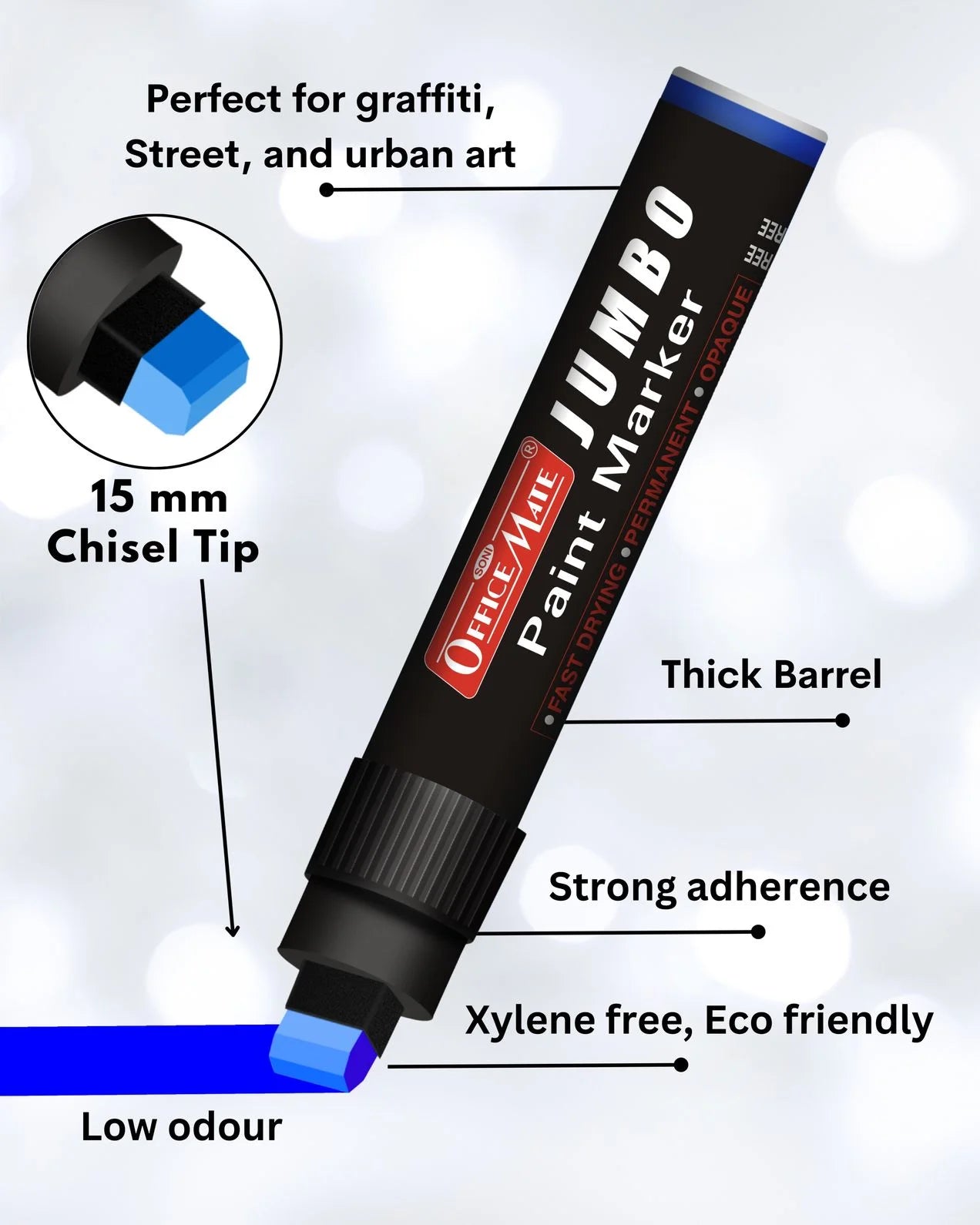 Jumbo Paint Marker (1pcs) – Wide Tip, Non-Toxic, Multi Surface Usage