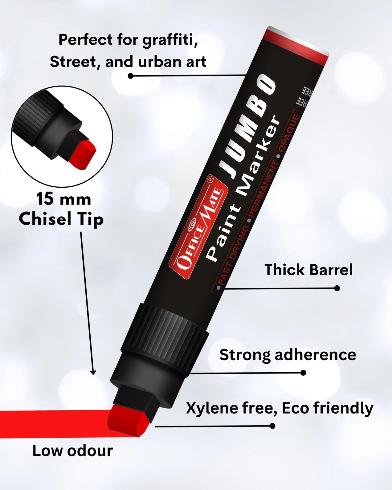 Jumbo Paint Marker (1pcs) – Wide Tip, Non-Toxic, Multi Surface Usage
