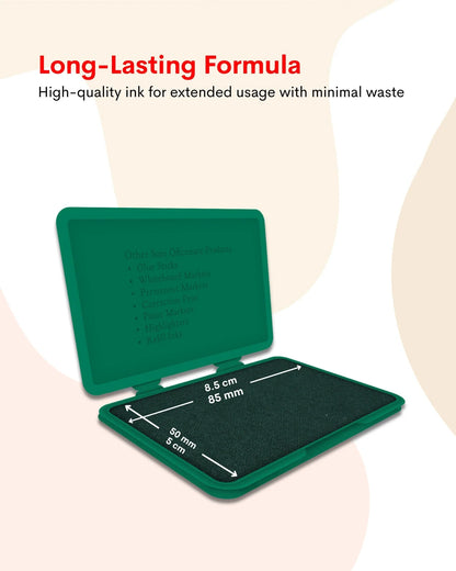 Stamp Pad Combo (4 Stamp Pads + 4 Inks), Long-Lasting Impressions, Quick-Drying Ink for Any Project