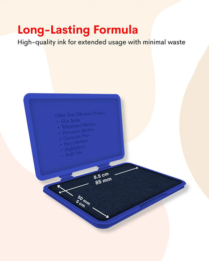 Stamp Pad Combo (4 Stamp Pads + 4 Inks), Long-Lasting Impressions, Quick-Drying Ink for Any Project