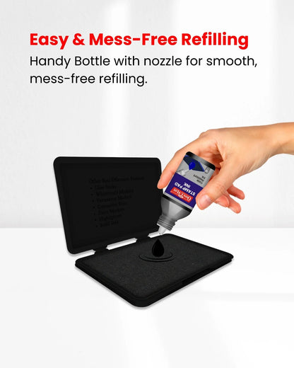 Stamp Pad Refill Ink – 15 ml, Long-Lasting Impressions, Quick-Drying Ink for Any Project