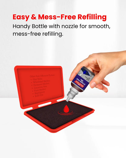 Stamp Pad Refill Ink – 15 ml, Long-Lasting Impressions, Quick-Drying Ink for Any Project