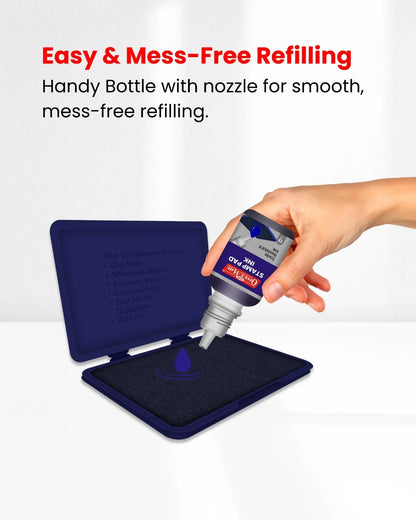 Stamp Pad Refill Ink – 15 ml, Long-Lasting Impressions, Quick-Drying Ink for Any Project