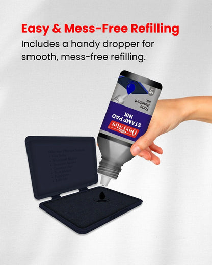Stamp Pad Refill Ink – 100 ml, Long-Lasting Impressions, Quick-Drying Ink for Any Project