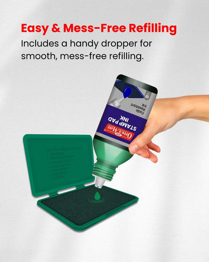 Stamp Pad Refill Ink – 100 ml, Long-Lasting Impressions, Quick-Drying Ink for Any Project