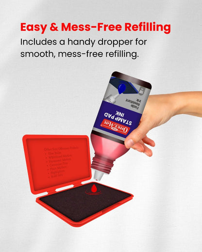 Stamp Pad Refill Ink – 100 ml, Long-Lasting Impressions, Quick-Drying Ink for Any Project