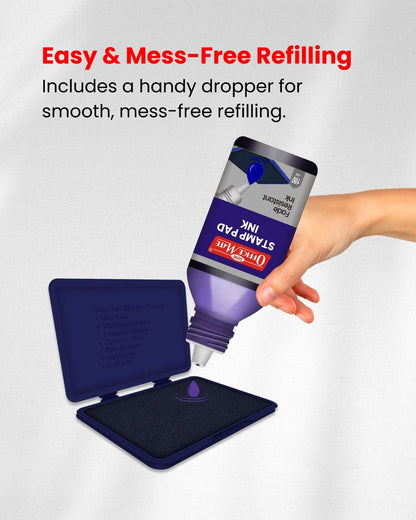 Stamp Pad Refill Ink – 100 ml, Long-Lasting Impressions, Quick-Drying Ink for Any Project