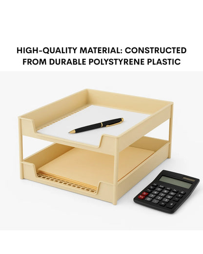 Two Compartment Office Tray – Compact Design, Lightweight, Versatile Use
