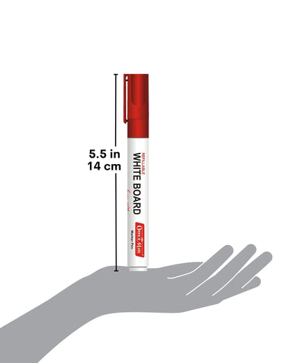 Whiteboard Combo (4 Whiteboard Markers + 4 Marker Inks) Vibrant Colours, Eco-friendly, Easy Wipe