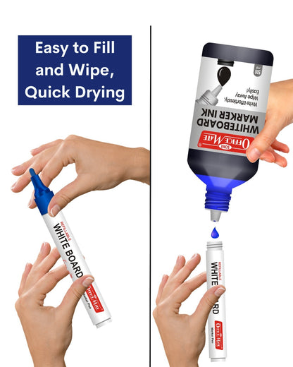 Whiteboard Marker Refill Ink - 500 ml (1pcs), Bright Colours, Eco-friendly