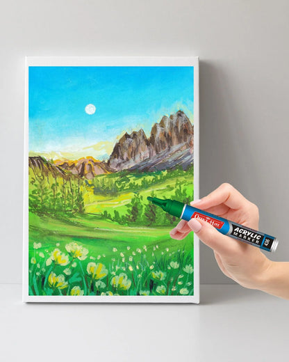 Acrylic Paint Markers (10pcs) Water-Based, Non Toxic, Perfect for Doodling and Sketching