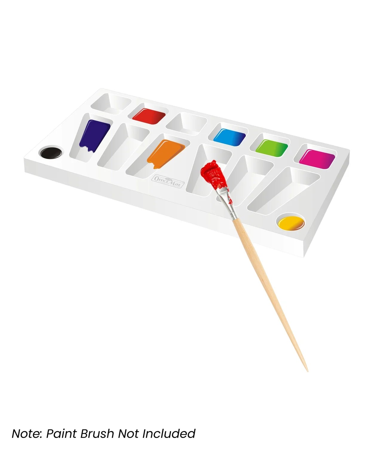 Color Mixing Palette (1pcs) Eco-Friendly, Variety of Wells, Easy to Clean