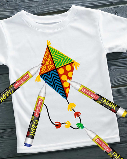 Fabric Markers (10pcs) – DIY Marker, Wash Resistant, Vivid Colours, Works On All Fabric Surfaces