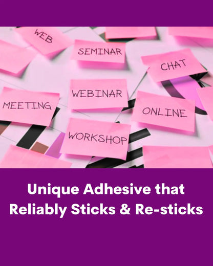 Fluorescent Sticky Note Pads – 100 Sheets (50 X 76), Bookmarks, Text Highlighter