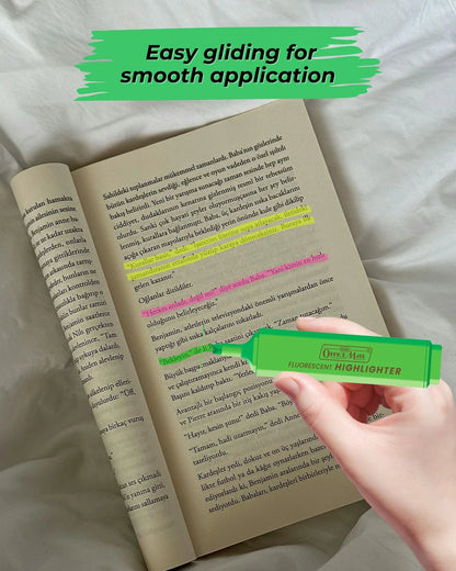 Fluorescent Highlighters (10pcs) – Vibrant Colors, Smooth Flow, 3x Longer Lasting
