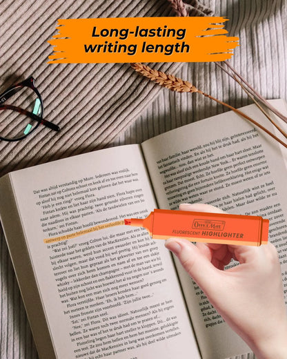 Fluorescent Highlighters (10pcs) – Vibrant Colors, Smooth Flow, 3x Longer Lasting