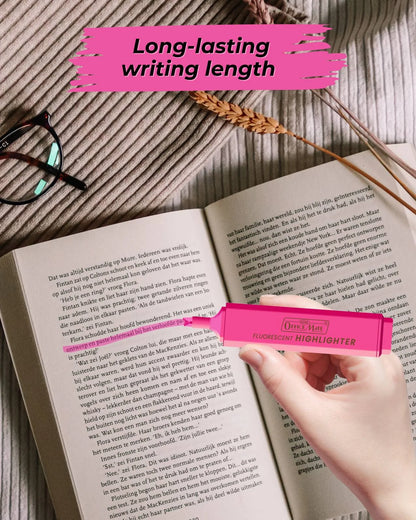 Fluorescent Highlighters (10pcs) – Vibrant Colors, Smooth Flow, 3x Longer Lasting