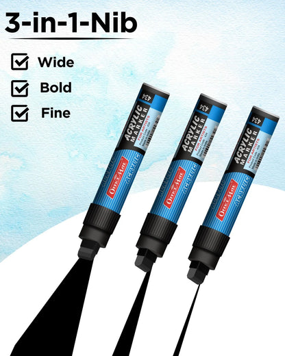 Jumbo Acrylic Marker (1pcs) Water-Based Marker, Wide Tip, Easy to Use