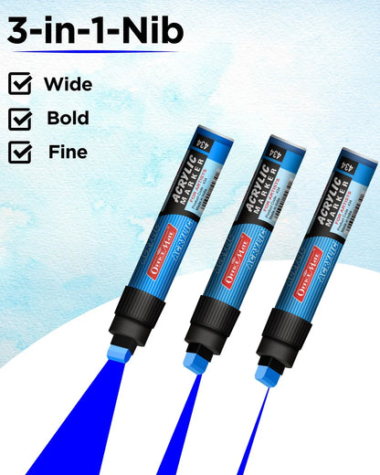 Jumbo Acrylic Marker (1pcs) Water-Based Marker, Wide Tip, Easy to Use