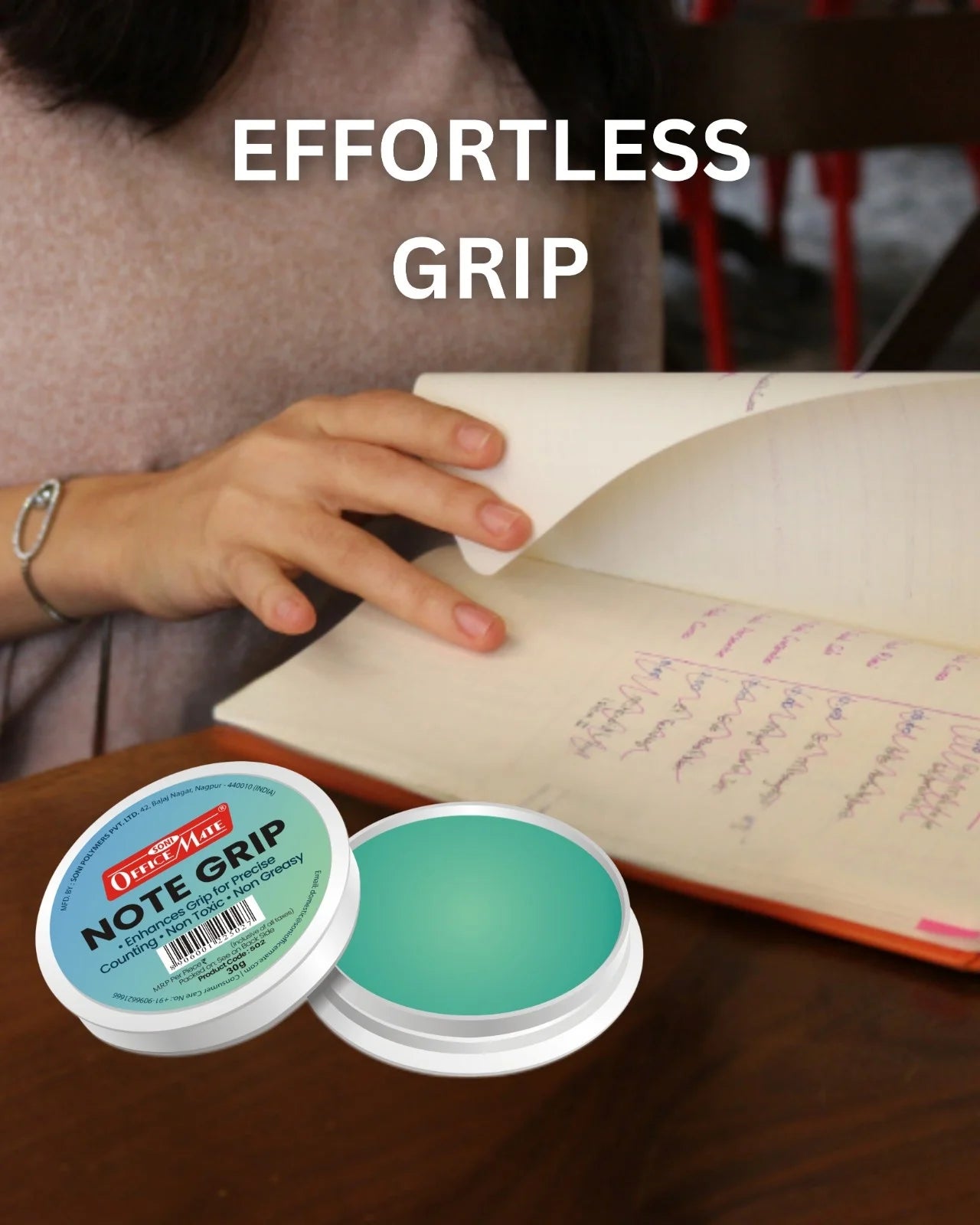 Note Grip (30g) – Pack of 1, Long-Lasting Hold, Non-Toxic, Residue-Free