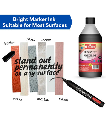 Permanent Marker Refill Ink - 500ml (1pcs) Quick-Drying, Vibrant Colors